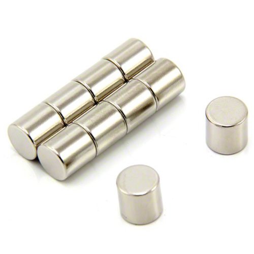 N42 Magneta Neodimio Per Arti, Mestieri, Produzione Di Modelli, Fai -Da -Te, Hobby, Ufficio E Casa - 10Mm Dia X 10Mm Di Spessore - 3,9Kg Di Tiro - Pac