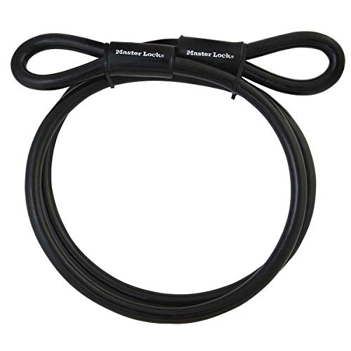 Master Lock 49Eurd Cavo Con Passanti Acciaio Intrecciato, Nero, 3 M