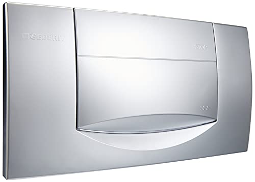Geberit 115222461 Piastra Di Azionamento Per Cassette Di Risciacquo Ad Incasso 200F Per Azionamento Lato Anteriore, Cromato