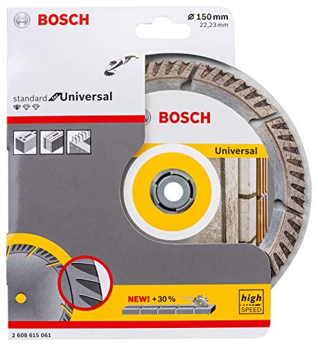Bosch Accessories - Disco Diamantato Standard Per Universale (Calcestruzzo E Muratura, 150 X 22,23 Mm, Accessori Smerigliatrice Angolare)