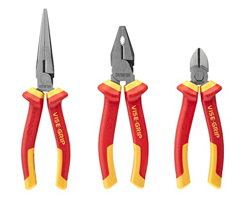 Irwin 10505519 Set 3Pz (Cutter Diagonale 6”/150 Mm, Pinza A Becco Lungo 8”/200 Mm, Pinza Universale 7”/175 Mm)