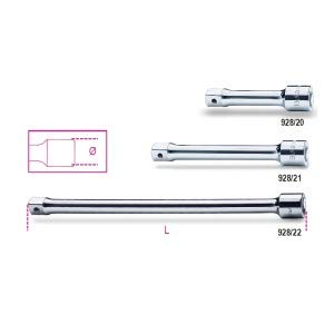 Beta - 928/20 Prolunga Con Attacco Quadro Maschio E Femmina Da 3/4" E Lunghezza Di 100 Mm, Finitura Cromata Per Un' Elevata Resistenza Alla Corrosione
