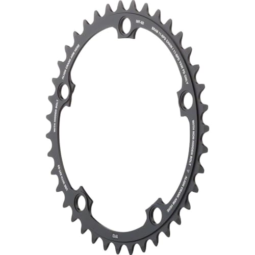 Sram, Corona Per Auto, Red22 39T 11 Speed X-Glide R Yaw S2 130 Mm Alluminio (53-39) 3 Mm, Nero