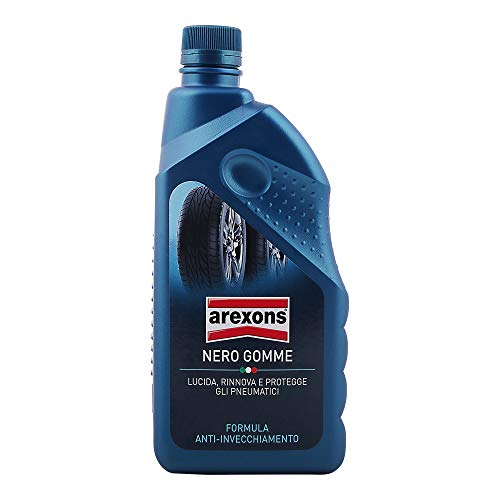 Arexons Nero Gomme 1L Prodotto Nero Gomme Auto, Nero Per Pneumatici, Nero Gomme Liquido, Rinnova E Protegge Le Gomme Di Auto E Moto, Previene Dall'Inv