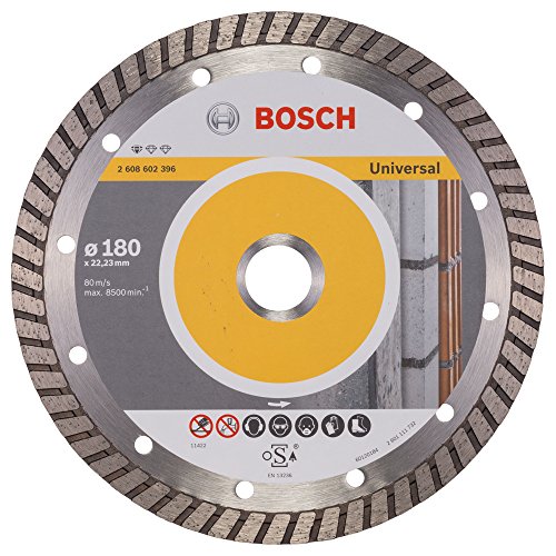 Bosch Accessories 2608602396 - Disco Per Tranciatrice Diamantato Standard For Universal Turbo 180 X 2,5 10 Mm, Alesatura 22/23, 1 Pezzo