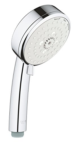Grohe 27572002 Manopola Doccia A 3 Getti, Grigio (Cromo), 3 Tipi Di Getto
