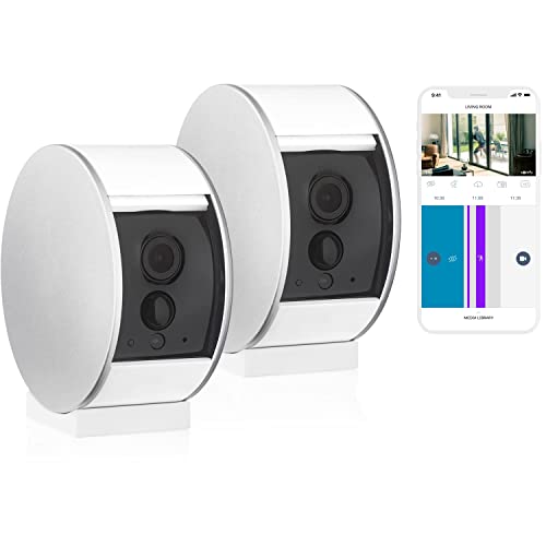 Somfy 1870469 - Confezione Da 2 Telecamere Somfy Per Interni | Otturatore Motorizzato | Rilevatore Di Movimento E Visione Notturna | Altoparlante E Mi