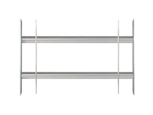 Alberts 563677 Inferriata Per Finestre Secorino Basic | Estendibile Per Finestre Esterne | Griglia Antieffrazione | Zincata Blu | 300 X 500-650 Mm