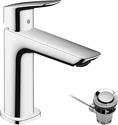 Hansgrohe Logis Fine Miscelatore Monocomando Lavabo 110 Coolstart Con Tirante, Cromo, 71254000