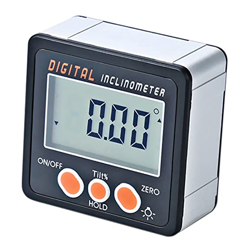 Goniometro Digitale Lcd Inclinometro 0-360 ° Goniometro Elettronico In Lega Di Alluminio Shell Digital Bevel Box Goniometro Metro Magnetico Base