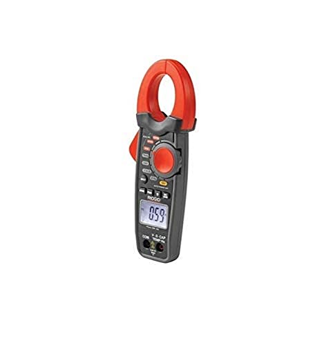 Ridgid 37428 Micro Cm-100 Misuratore Digitale A Pinza, Multimetro Dotato Di Selezione Automatica Dell'Intervallo Di Misurazione E Valore Efficace