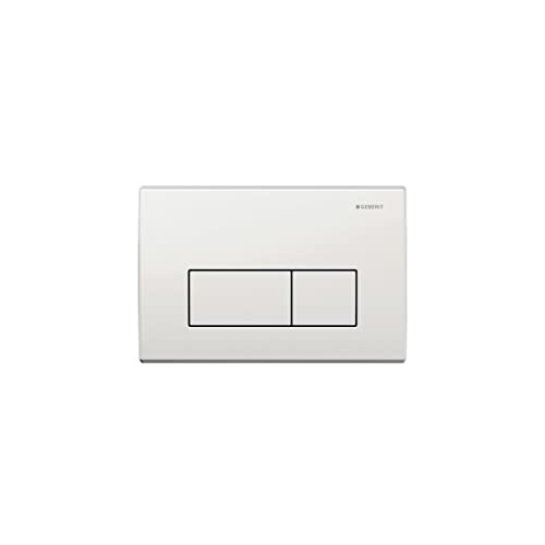 Geberit 115260111 Kappa50 Piastra Di Azionamento Per Cassette Di Risciacquo Ad Incasso A Doppio Scarico, Bianco