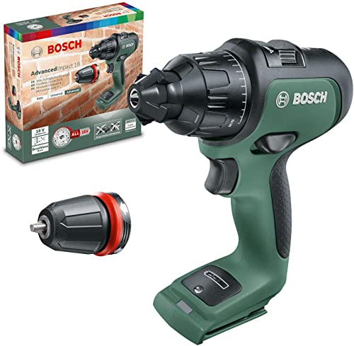 Bosch Home And Garden Bosch Advancedimpact 18 (Hmi), 06039B5104, Trapano Battente-Avvitatore Brushless, 1 Batterie Al Litio, 18 V, Design 2019, Verde