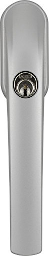 Abus Fg300 Al0089 Maniglia Con Blocco Antifurto, Serratura A Spinta Con Cilindro Per Finestre, Chiave Maestra, Livello Di Sicurezza: 5, 37384, Argento