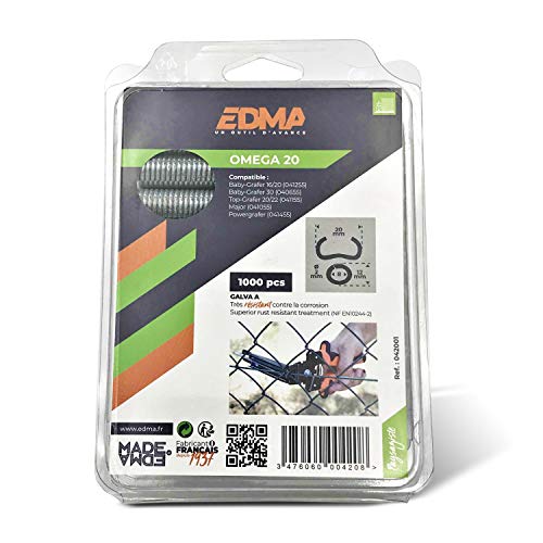 Edma 042001 Hog Anello Pinze Recinzione, Galvanized A - X 1000 Pcs