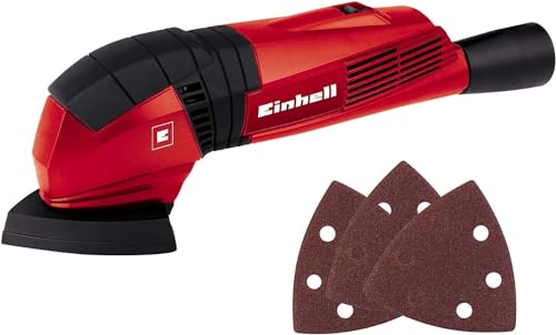 Einhell Tc-Ds 19 Levigatrice Triangolare (Tensione 220 V, Potenza 190 W, Oscillazioni Al Min. 20000, Ampiezza Oscillazioni 1,2 Mm, Platorello 93X93X93