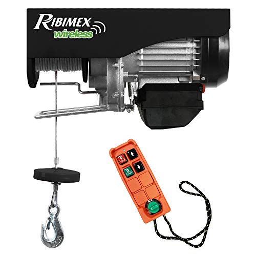 Ribimex Pe200/400T Paranco Elettrico Telecomandato 200/400 Kg, Fune 18 M