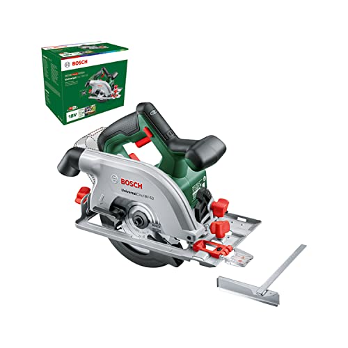 Bosch Home And Garden Sega Circolare A Batteria Universalcirc 18V-53 (Taglio Preciso Nel Legno; Profondità Di Taglio Max. 53 Mm; 18 Volt System; Senza