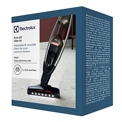 Electrolux Ef167 - Set Di Filtri Per Q9 (Confezione Doppia, 2 Filtri Pre-Lavabili, Prestazioni Di Filtrazione Ottimali, Facile Da Pulire, Scambio Rego