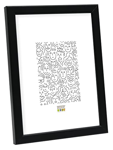 Deknudt Frames 21,0X29,7 S41Jl2-21.0X29.7-Cornice Portafoto In Legno, 32 X 23 X 1,85, Colore Nero, 21 X 29,7 Cm