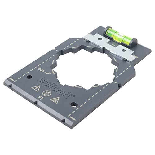 Wolfcraft Dima Di Marcatura E Allineamento I 5975000 I Per L'Installazione Rapida E Corretta Di Inserti Per Prese E Interruttori Nel Cartongesso