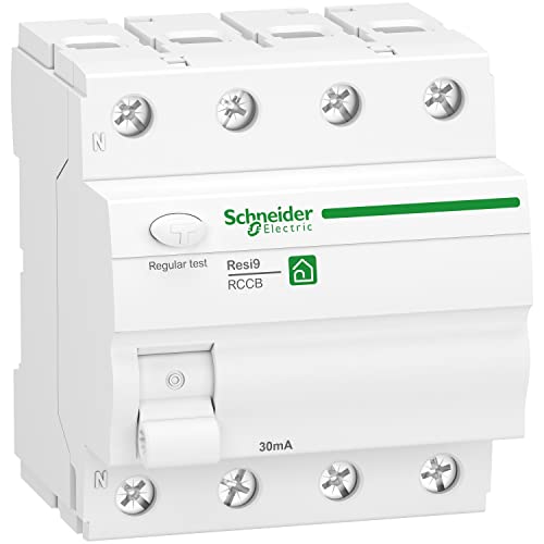Schneider Electric R9R22440 Schn-Interruttore Di Sicurezza Resi9 3P+N 40A 30Ma Tipo A, Bianco