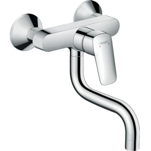 Hansgrohe 71836000 Logis Miscelatore Cucina A Parete, Argento