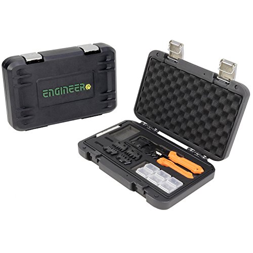 Handy Crimp Pad-02 Tool Kit' – Versatile Precisione Universale Crimping Set Con Stampi Intercambiabili. Prodotto In Giappone. Ingegneria, Arancione