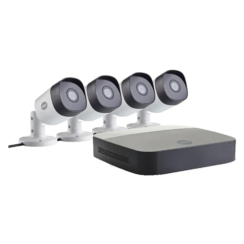 Yale Smart Home Kit Di Videosorveglianza Tvcc Con 4 Telecamere Sv-4C-4Abfx-2 Visione In Tempo Reale, Rilevazione Del Movimento, Vista Notturna 20M