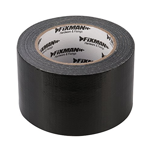 Fixman 189896 Nastro Adesivo Resistente 72 Mm X 50 M, Nero