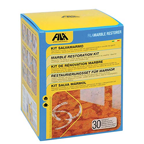 Fila Surface Care Solutions, Marble Restorer, Kit Salvamarmo Professionale Per Il Ripristino Di Piccole Superfici In Marmo E Pietre Calcaree