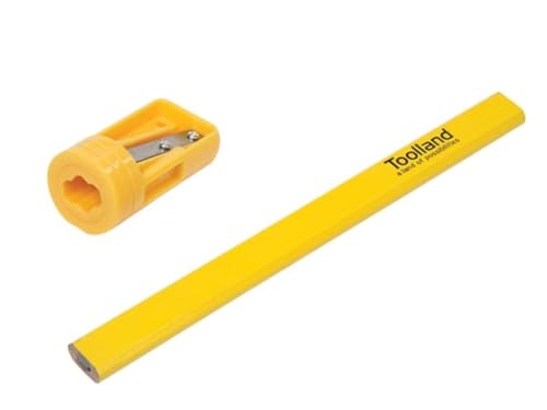 Tool Land Cps12 Carpentiere Matita Set (12 Pezzi) Con Temperamatite