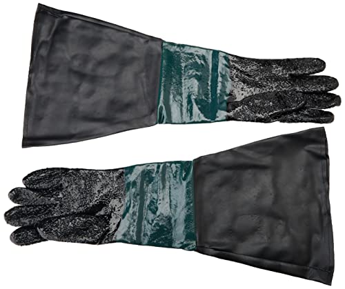 Sealey Ssp41 - Guanti Per Sabbiatura, 585 Mm, Con Risvolto, Colore: Nero
