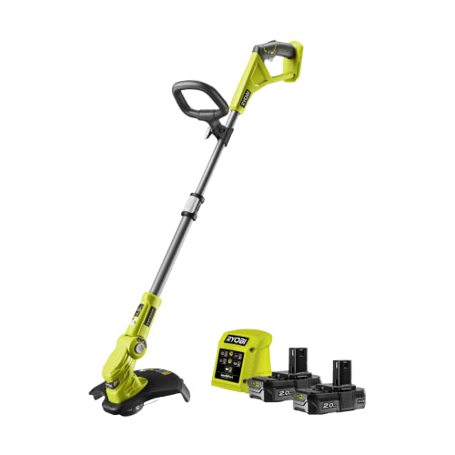 Ryobi Rlt183222S Ryobi-Rlt183222S - Tagliaerba 18 V, 2 X 2,5 Ah, Larghezza Di Taglio 25/30 Cm [5133004429], Colore: Verde