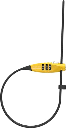 Abus, Antifurto A Cavo Abus Combiflex Travelguard, Antifurto Per La Sicurezza Di Caschi, Passeggini, Sci E Bagagli, Lunghezza Del Cavo 75 Cm, Con Codi
