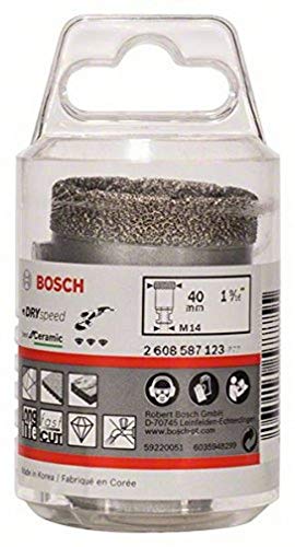 Bosch Accessories 1X Fresa Diamantata Best For Ceramic Dry Speed, Foratura A Secco Della Ceramica Dura, Ø 40 X 35 Mm, Accessorio Smerigliatrice Angola