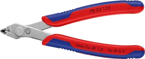 Knipex Electronic Super Knips Rivestiti In Materiale Bicomponente 125 Mm (Confezione Self-Service/Blister) 78 23 125 Sb
