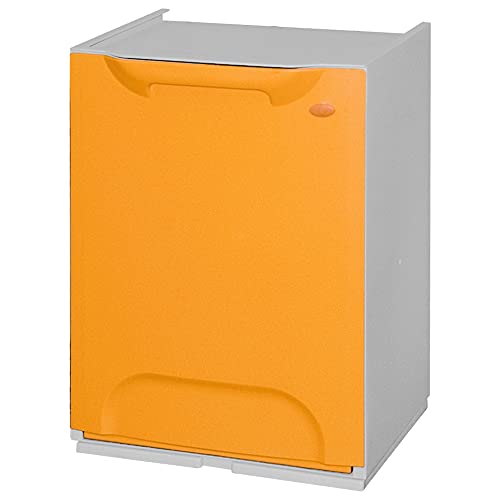 Art Plast R34/1G Cassonetto Per La Raccolta Differenziata In Plastica, Giallo/Bianco