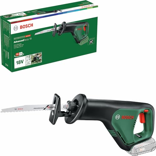 Bosch Home And Garden 06033B2402 Bosch Sega Universale Advancedrecip 18 (Senza Batteria, Sistema Da 18 Volt, Confezione In Cartone), 18 V, Green