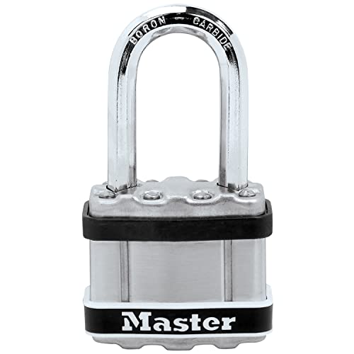 Master Lock M1Eurdlfsts Lucchetto Robusto Acciaio Inox, Rivestimento Del Corpo In Acciaio Laminato Per Bloccare Barche E Saracinesche In Ambiente Mari