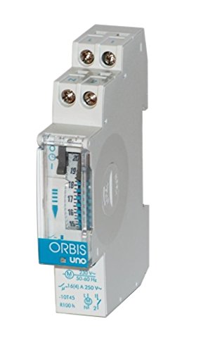 Orbis Uno Qrd 230 V Interruttore Orario Giornaliero Modulare Temporizzatore Ob400232