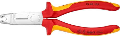 Knipex Spelacavi Cromata, Isolati Con Manici Rivestiti In Materiale Bicomponente, Collaudati Vde 165 Mm (Confezione Self-Service/Blister) 13 46 165 Sb