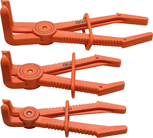 Juego De Pinzas Para Mangueras | Curvado 90° | 155-220 Mm | 3 Piezas