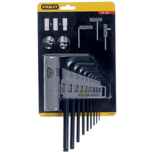 Stanley 0-89-904 Juego 9 Llaves Hexagonales Con Mango
