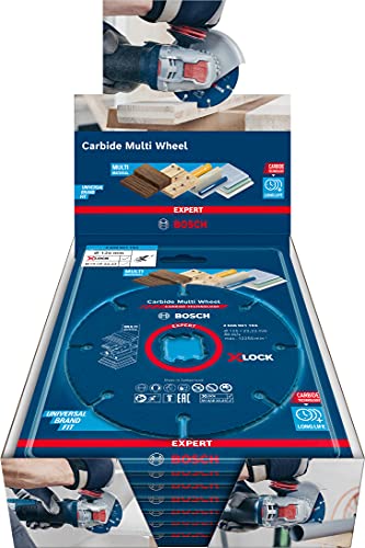 Bosch Home And Garden 2608901195 10X Expert Carbide Multi Wheel X-Lock Disco Da Taglio (Ø 125Xspessore Mm 1,0 Mm, Accessori Smerigliatrice Angolare),