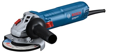 Bosch Professional Smerigliatrice Angolare A Filo Gws 12-125 (Ø Disco: 125 Mm, 1200 W Potenza, Prot. Contro Riavvio Accidentale, Incl. Cuffia Protezio