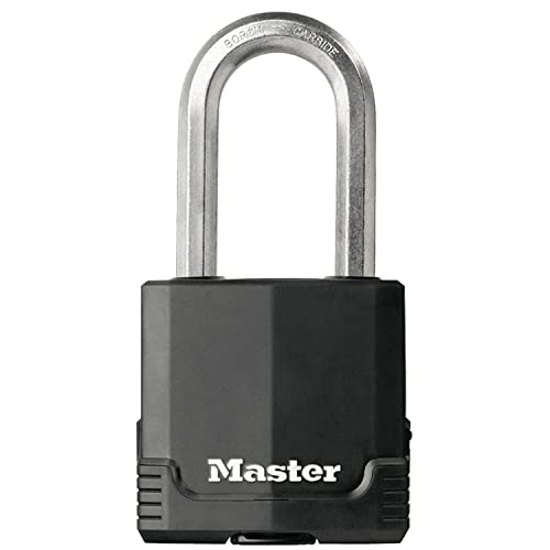 Master Lock M515Eurdlhcc Lucchetto Ad Alta Sicurezza Ottimo Per Portali, Garage, Lunghezza Archetto + Stagno + Antiruggine, Acciaio Laminato