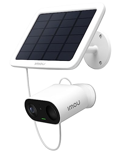 Imou 2K Telecamera Wi-Fi Esterno Con Pannello Solare, 3Mp Videocamera Sorveglianza Wifi Con Rilevamento Pir & Umano, Audio Bidirezionale Con Voci Dive
