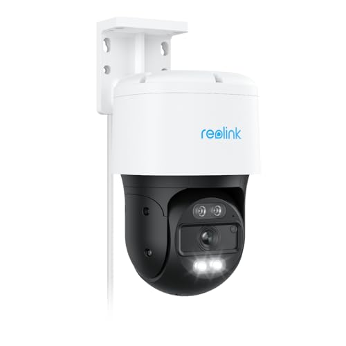Reolink 4K 8Mp Pt Telecamera Esterno Poe, Panoramica A 355° E Inclinazione A 90°, Auto-Tracking, Rilevamento Persona/Veicolo/Pet, Visione Notturna A C