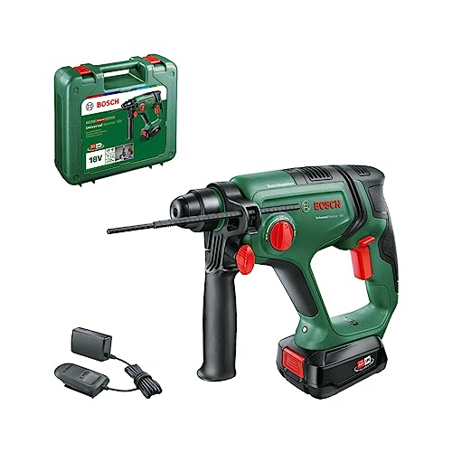 Bosch Home And Garden Martello Perforatore A Batteria Universalhammer 18V (1 Da 2,5 Ah, 18 Volt System; Foratura/Foratura Percussione/Scalpellatura; P